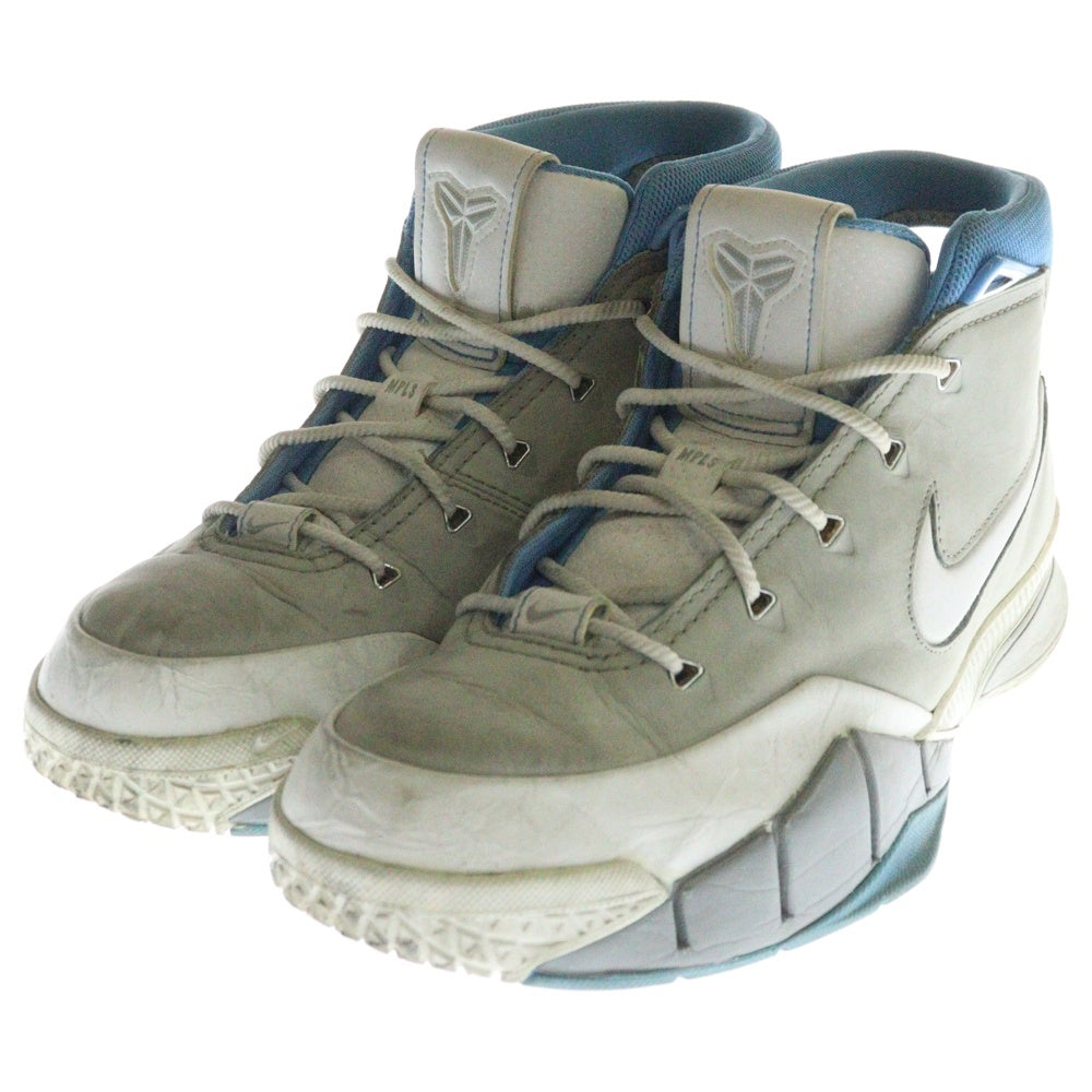 NIKE(ナイキ) KOBE 1 PROTRO コービー1 プロトロ ハイカットスニーカー ホワイト/ブルー US9.5/27.5cm AQ2728-001