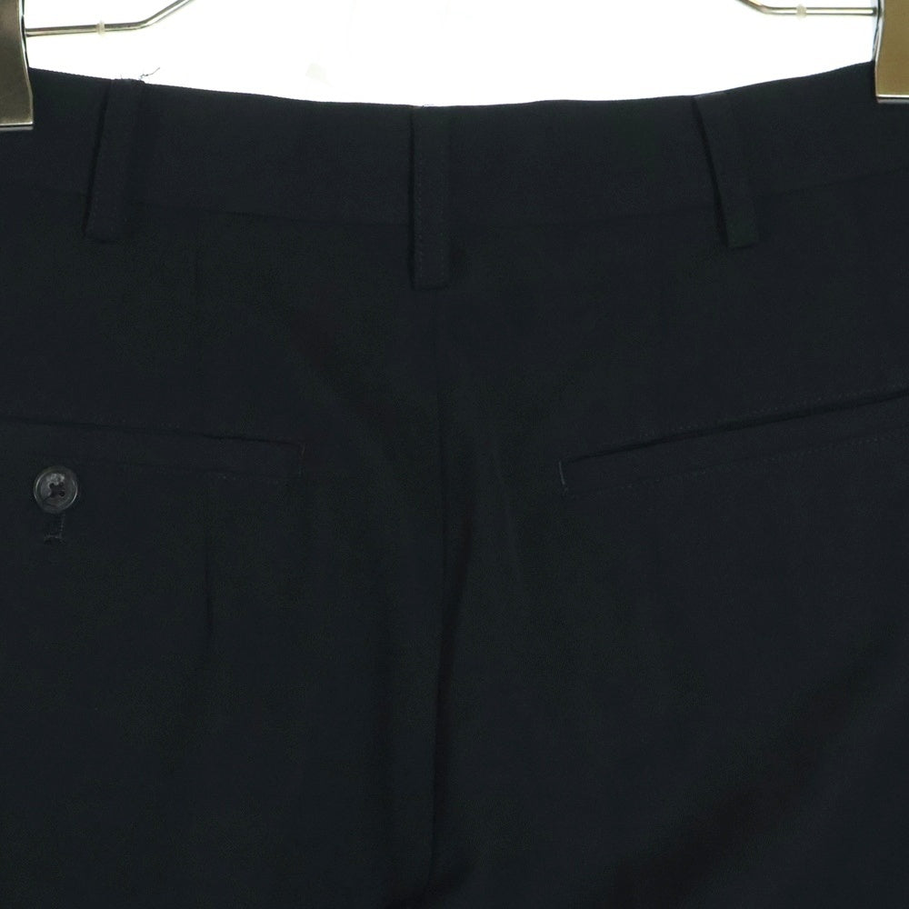 Yohji Yamamoto POUR HOMME(ヨウジヤマモト プールオム) 93SS 2タック ウールギャバジン テーパード スラックス ロングパンツ ブラック HO-P13-100