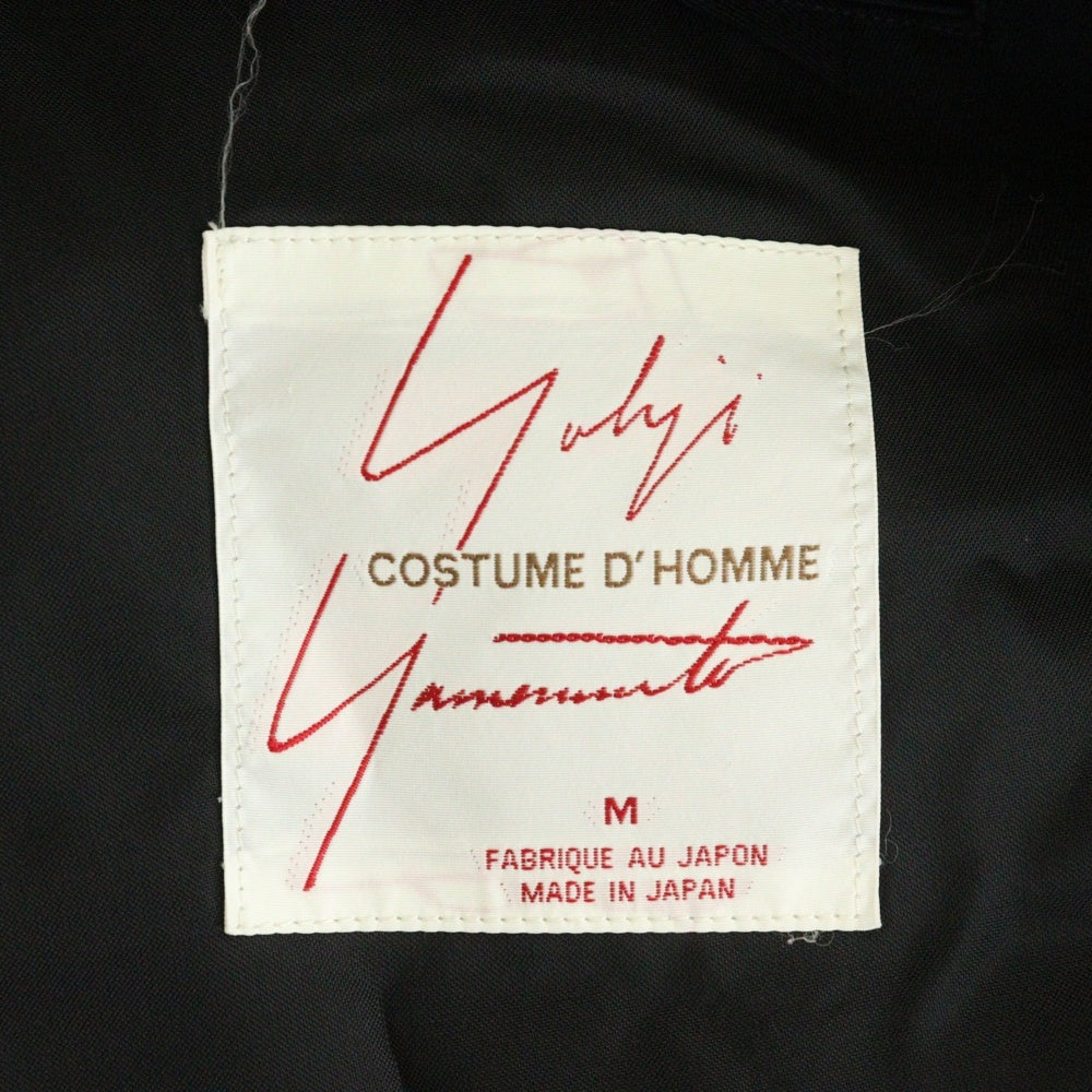 Yohji Yamamoto COSTUME D'HOMME(ヨウジヤマモト コスチュームドオム) 94SS ノッチドラペル 3B ウールギャバジン シングルテーラードジャケット ブラック HT-X03-122