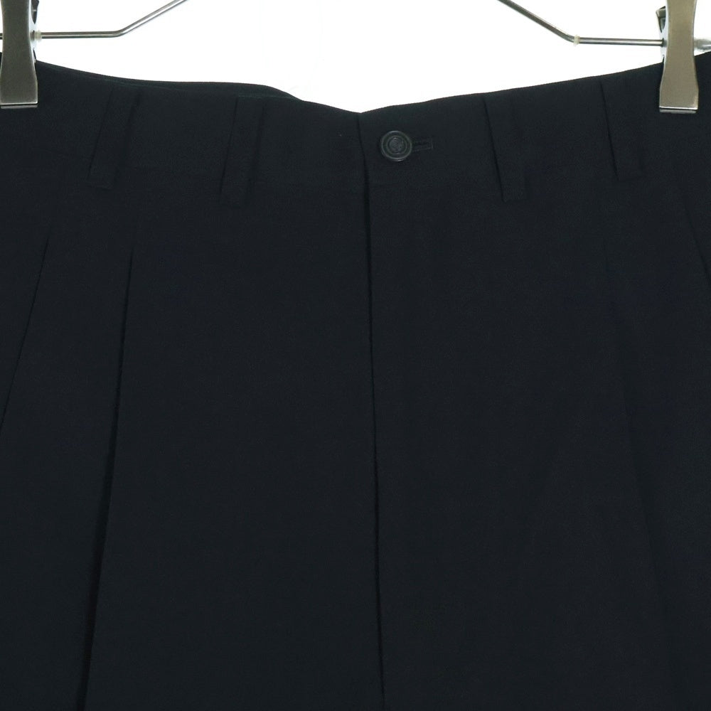 Yohji Yamamoto COSTUME D'HOMME(ヨウジヤマモト コスチュームドオム) 94SS 2タック ウールギャバジン ワイド スラックスロングパンツ ブラック HT-X03-122