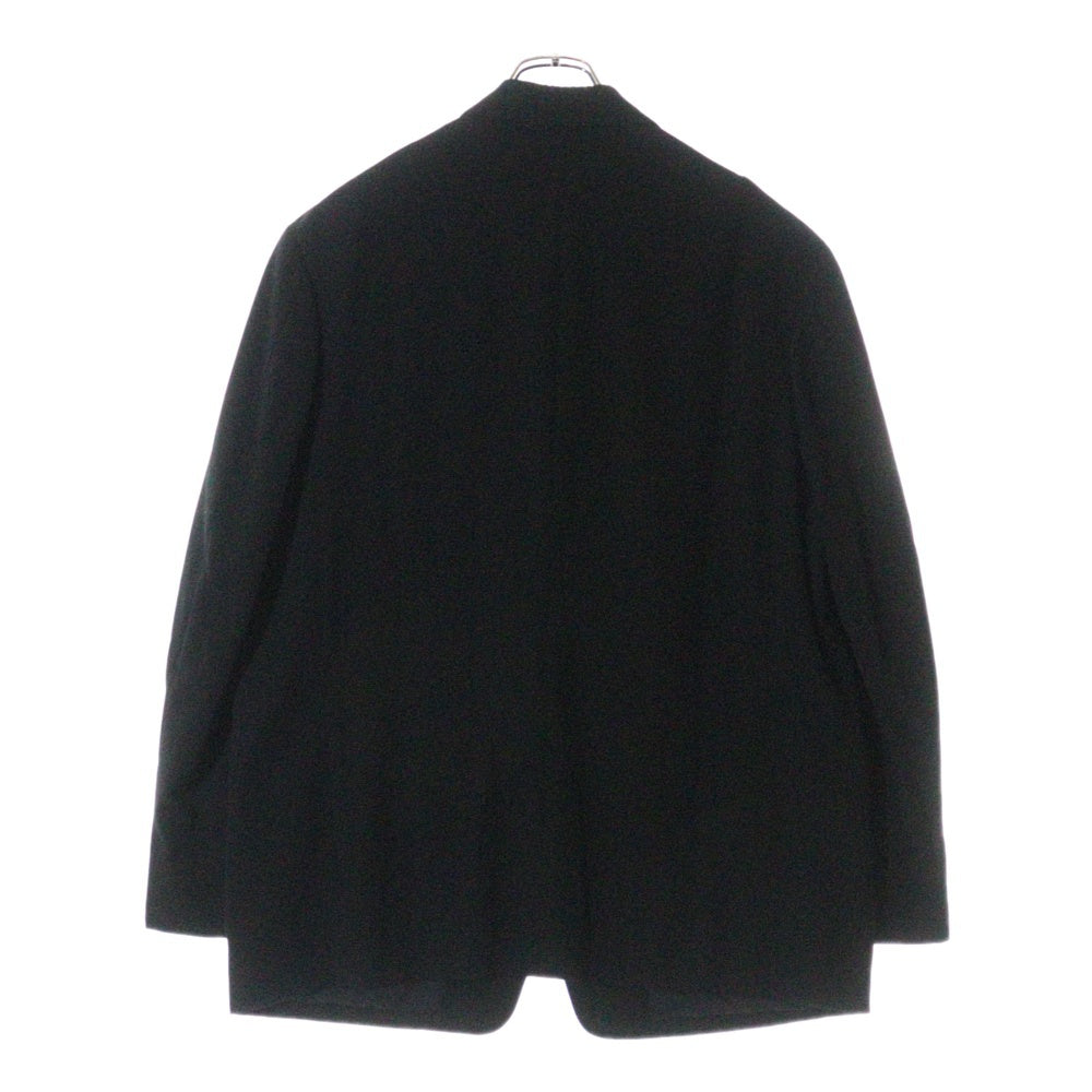 Yohji Yamamoto POUR HOMME(ヨウジヤマモト プールオム) 93SS デリバリー ロゴプリント 2B ウールギャバジン テーラードジャケット ブラック HO-J41-100