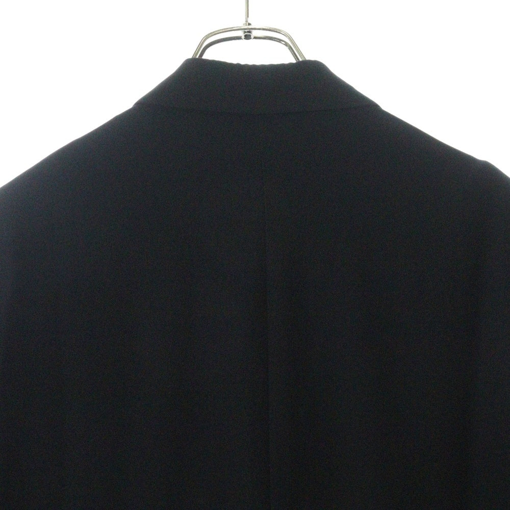 Yohji Yamamoto POUR HOMME(ヨウジヤマモト プールオム) 93SS デリバリー ロゴプリント 2B ウールギャバジン テーラードジャケット ブラック HO-J41-100