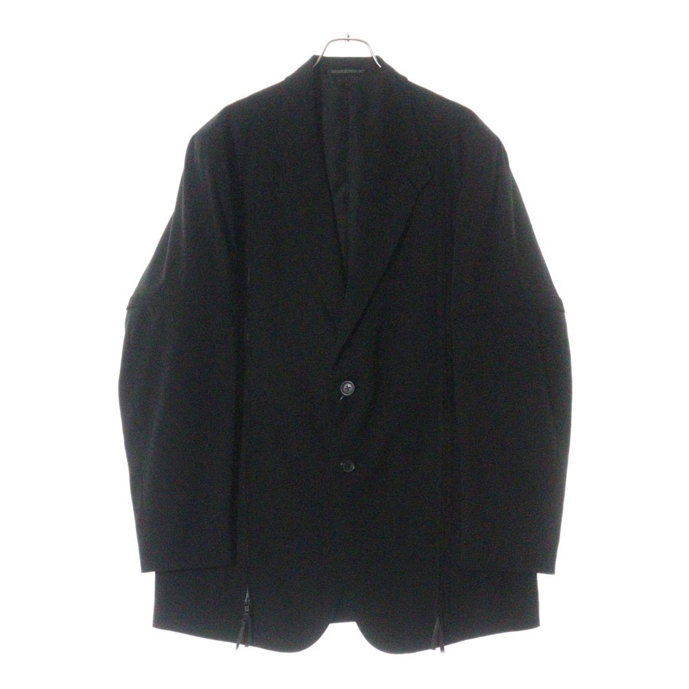 Yohji Yamamoto POUR HOMME(ヨウジヤマモト プールオム) 99SS カップルズ期 マルチギミック 2B ウールギャバジン シングルテーラード ジャケット ブラック HC-J51-109