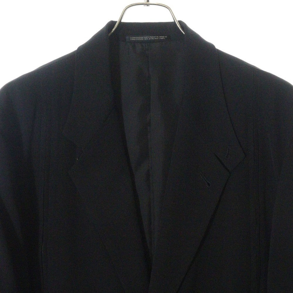 Yohji Yamamoto POUR HOMME(ヨウジヤマモト プールオム) 99SS カップルズ期 マルチギミック 2B ウールギャバジン シングルテーラード ジャケット ブラック HC-J51-109