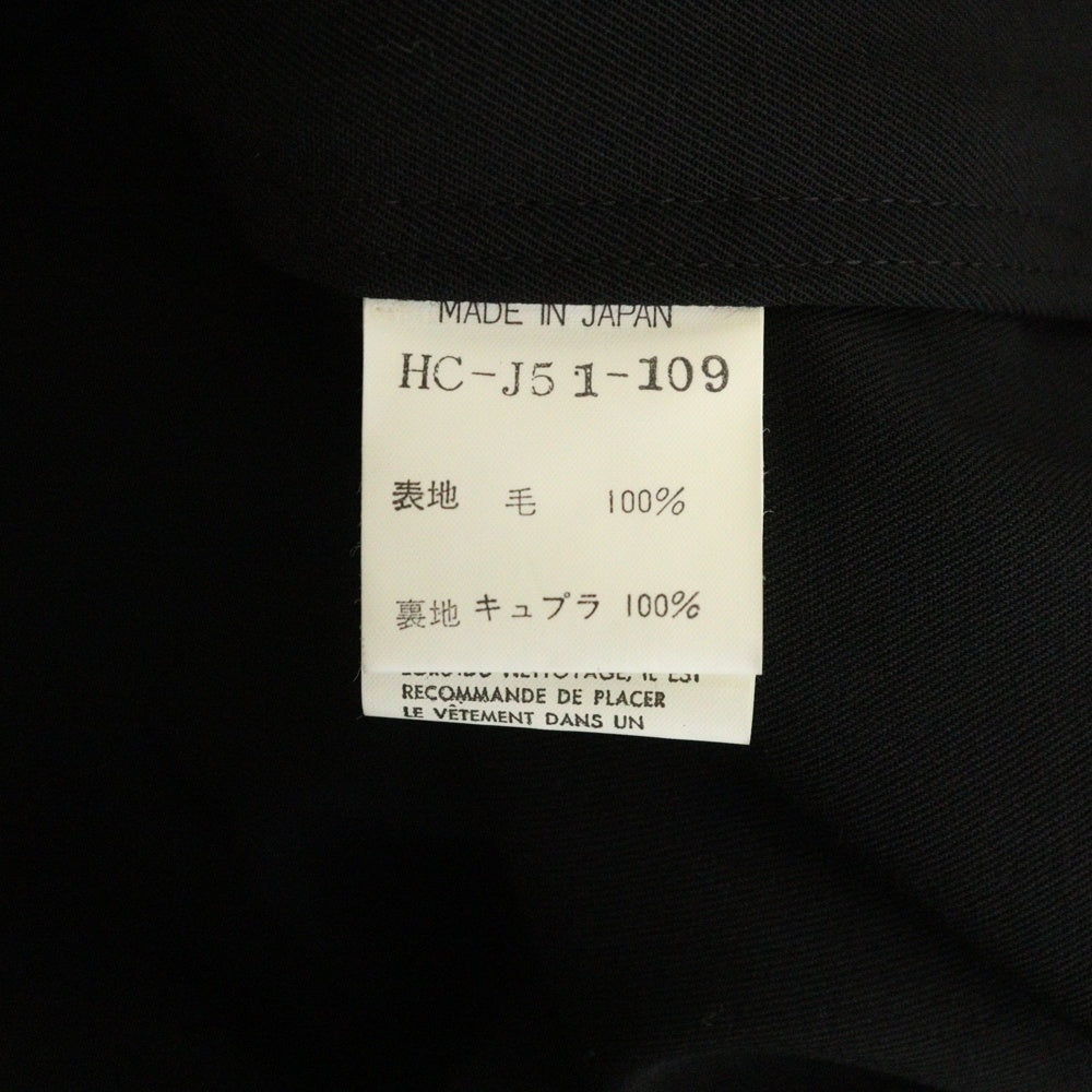 Yohji Yamamoto POUR HOMME(ヨウジヤマモト プールオム) 99SS カップルズ期 マルチギミック 2B ウールギャバジン シングルテーラード ジャケット ブラック HC-J51-109