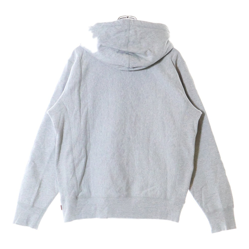 SUPREME(シュプリーム) 19SS ×Swarovski Box Logo Hooded Sweatshirt スワロフスキー ボックスロゴ フーディ スウェットプルオーバーパーカー グレー/レッド