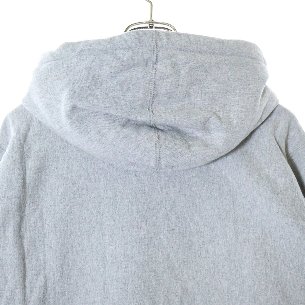 SUPREME(シュプリーム) 19SS ×Swarovski Box Logo Hooded Sweatshirt スワロフスキー ボックスロゴ フーディ スウェットプルオーバーパーカー グレー/レッド