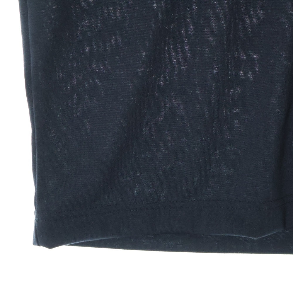 COMME des GARCONS HOMME PLUS(コムデギャルソンオムプリュス) 24SS ジップ装飾 クルーネック 半袖Tシャツカットソー ブラック PO-T017 AD2024