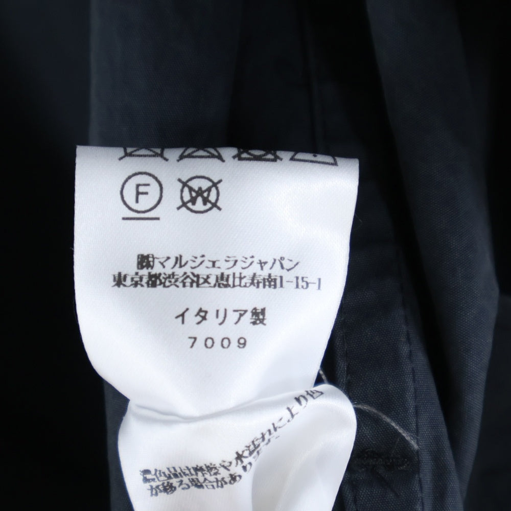 Maison Margiela(メゾンマルジェラ) 23AW コットン ナイロン ダブルブレスト トレンチコート ネイビー S67AH0036 S78035