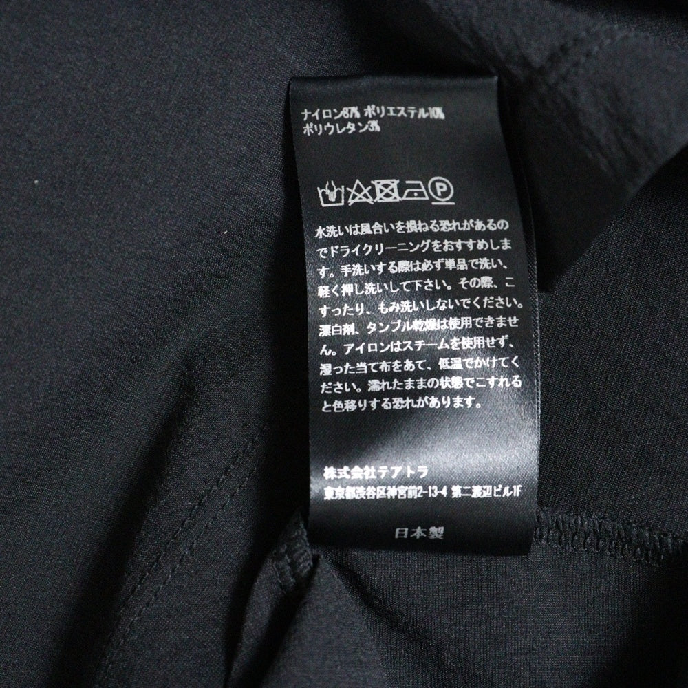 TEATORA(テアトラ) CAPSULESNAP POLO SHIRT DOCTOROID カプセルスナップボタン ナイロン 半袖 ポロシャツ ブラック TT-POLO-DR