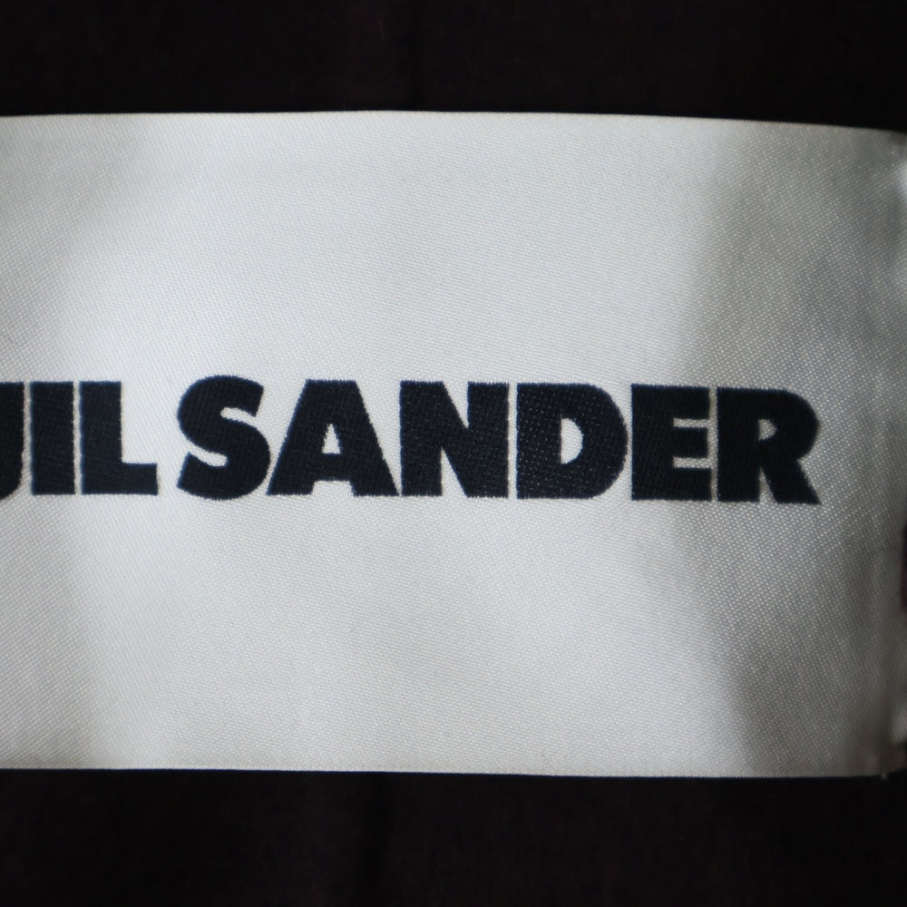 JIL SANDER(ジルサンダー) 22AW Embroidered Motif Varsity Oversized Double Sport Coat エンブロイダリー スタジアムジャケット ロングコート ボルドー J21AA0040 J40028