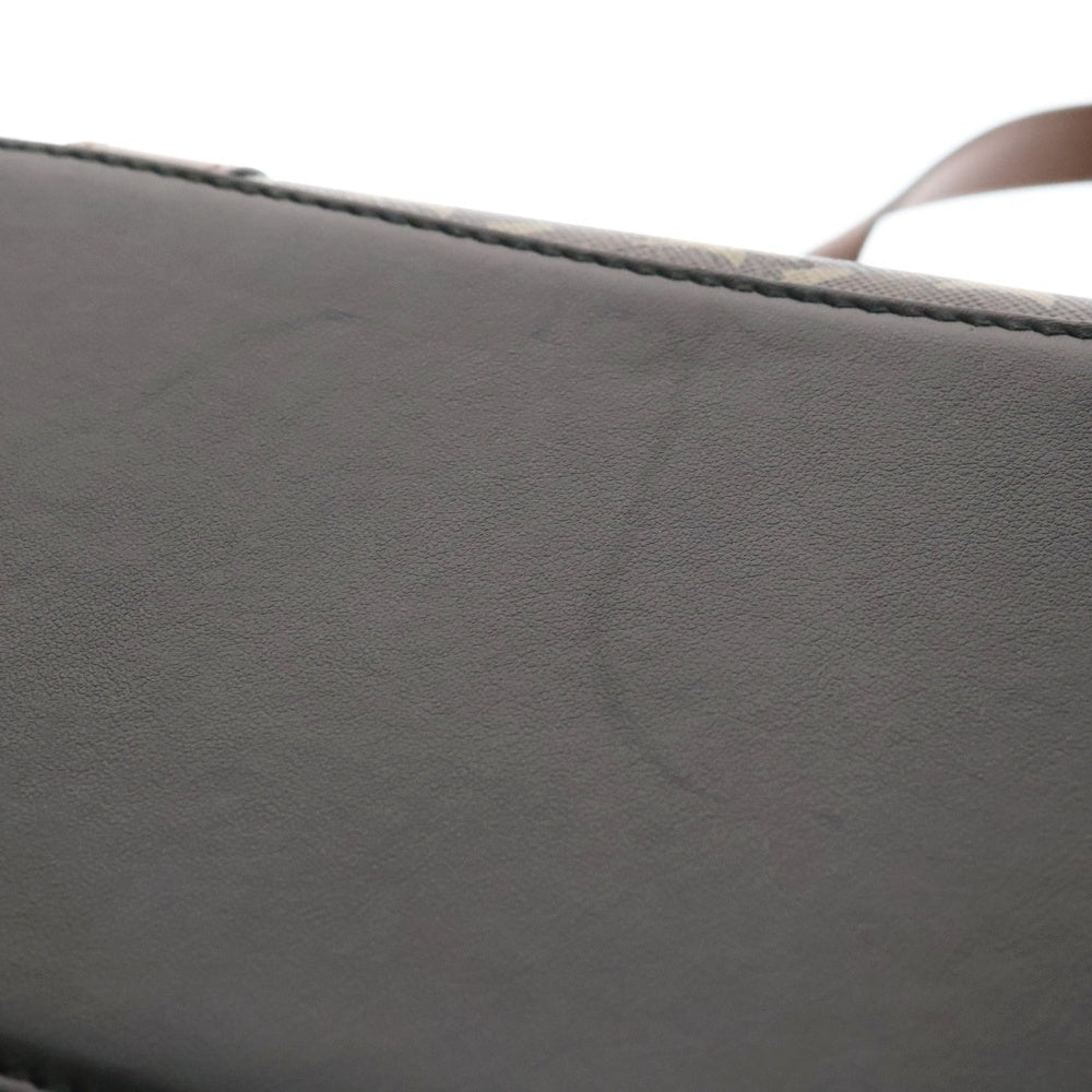 BURBERRY(バーバリー) TBモノグラム 総柄 ストライプ レザー トートバッグ ハンドバッグ ブラウン 8021486
