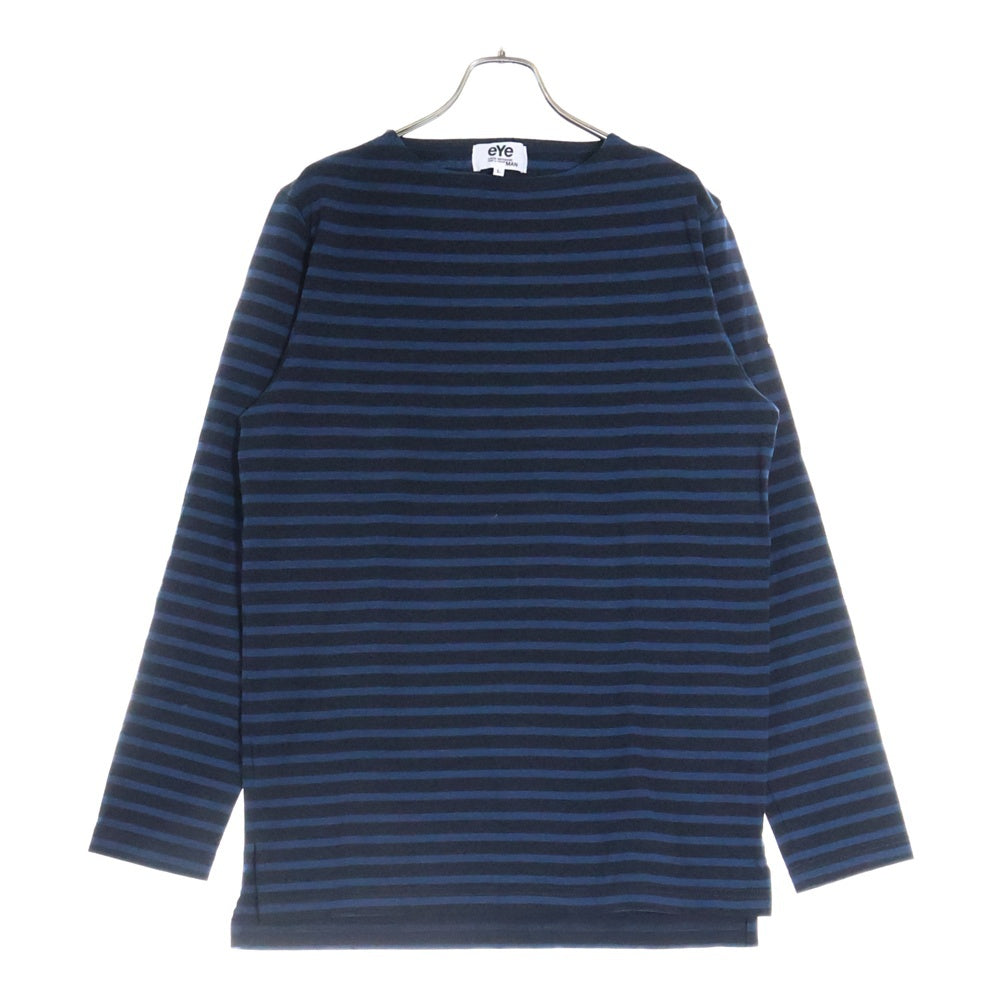 eYe COMME des GARCONS JUNYA WATANABE MAN(アイ コム デ ギャルソン ジュンヤ ワタナベ マン) 20AW ボーダー 長袖Tシャツ カットソー ブラック/ブルー WF-T902 AD2020