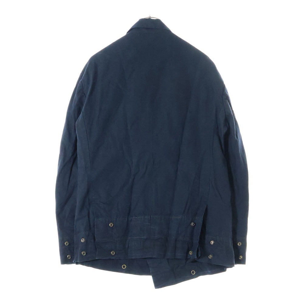 GREG LAUREN(グレッグローレン) ピークドラペル ダブルブレスト ジャケット ネイビー 3920400131