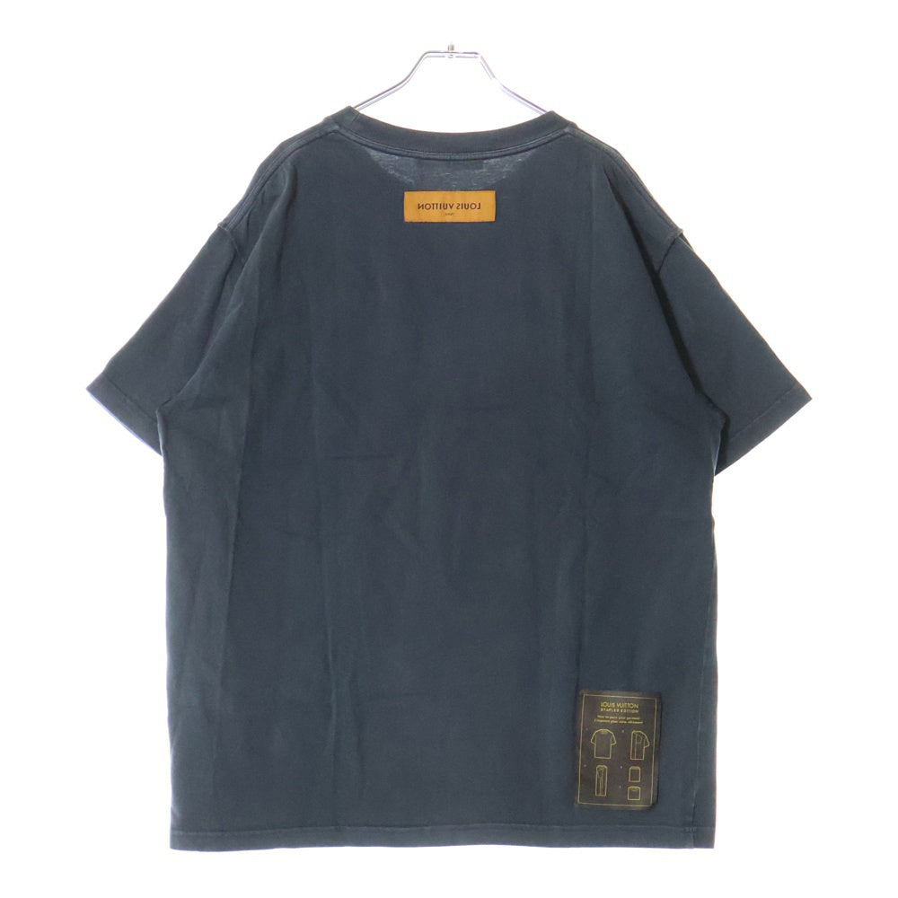 LOUIS VUITTON(ルイヴィトン) 22AW Inside Out Tee インサイドアウト クルーネック半袖Tシャツ カットソー チャコールグレー RM221Q JYN HIY47W