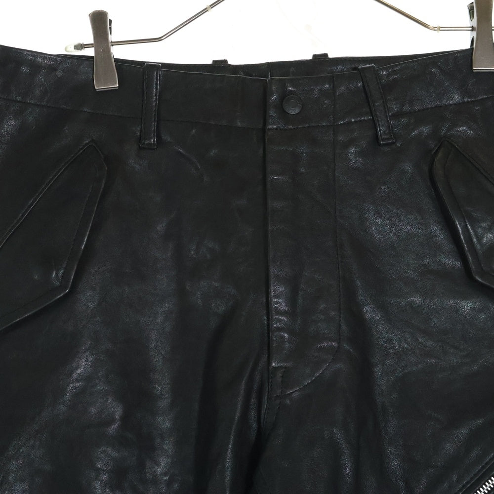 SCHOTT(ショット) フルラムレザー ショーツ ショート ハーフパンツ ブラック 3191058