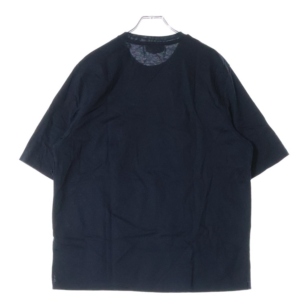 HERMES(エルメス) 24SS エトリエ アン フラグモン クルーネック半袖Tシャツ カットソー ネイビー