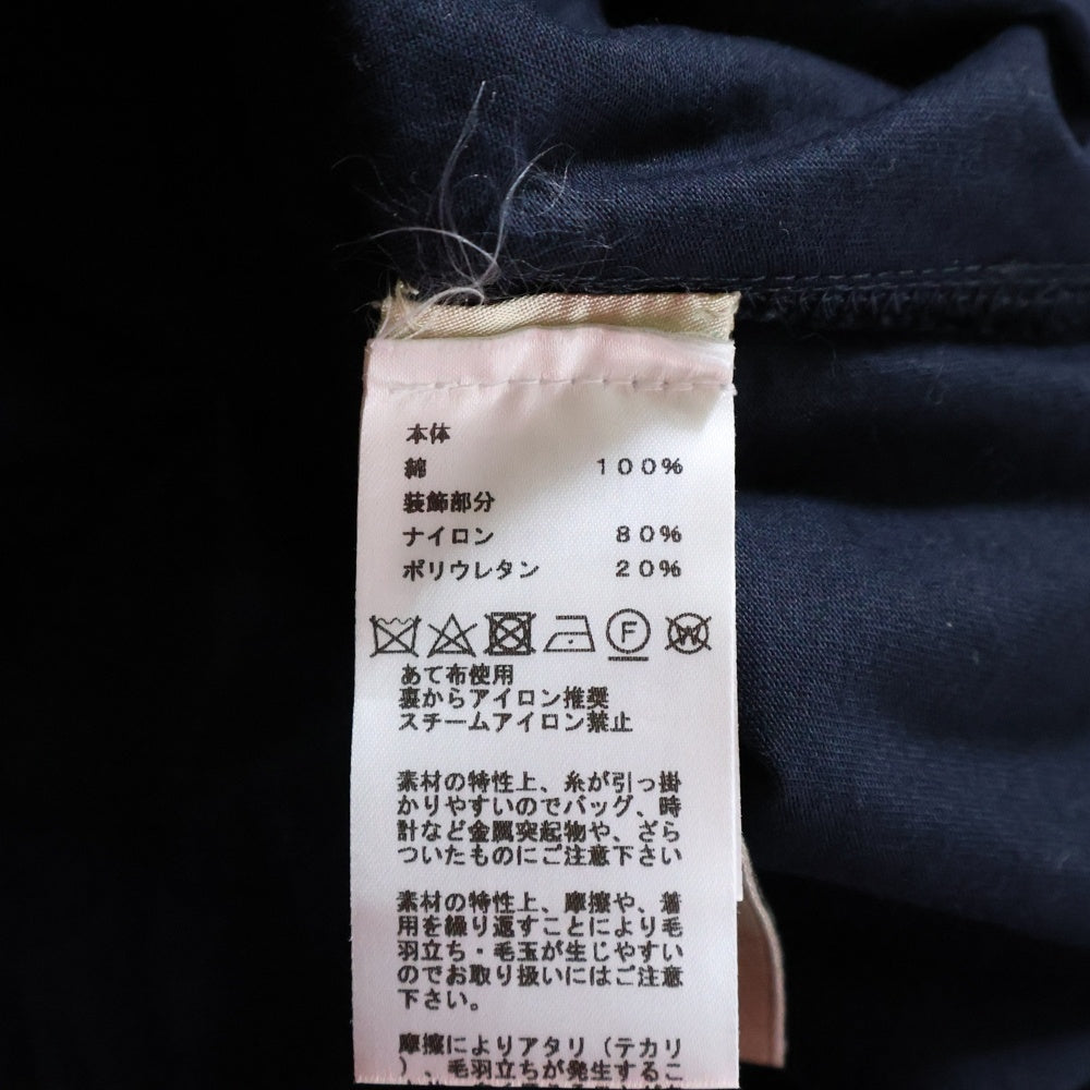 HERMES(エルメス) 24SS エトリエ アン フラグモン クルーネック半袖Tシャツ カットソー ネイビー