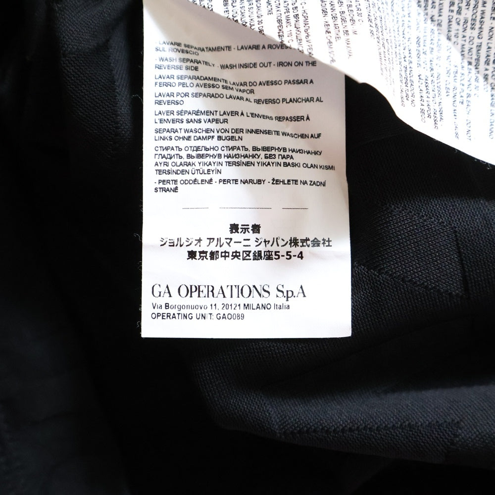 EMPORIO ARMANI(エンポリオアルマーニ) 22SS エンボスロゴ クルーネック半袖Tシャツ カットソー ブラック 7V1T67 1JGYZ