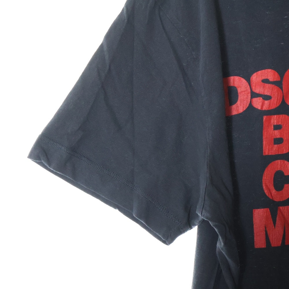 DSQUARED2(ディースクエアード) 19AW フロントロゴプリント クルーネック半袖Tシャツ カットソー ブラック S74GD0592 S22507