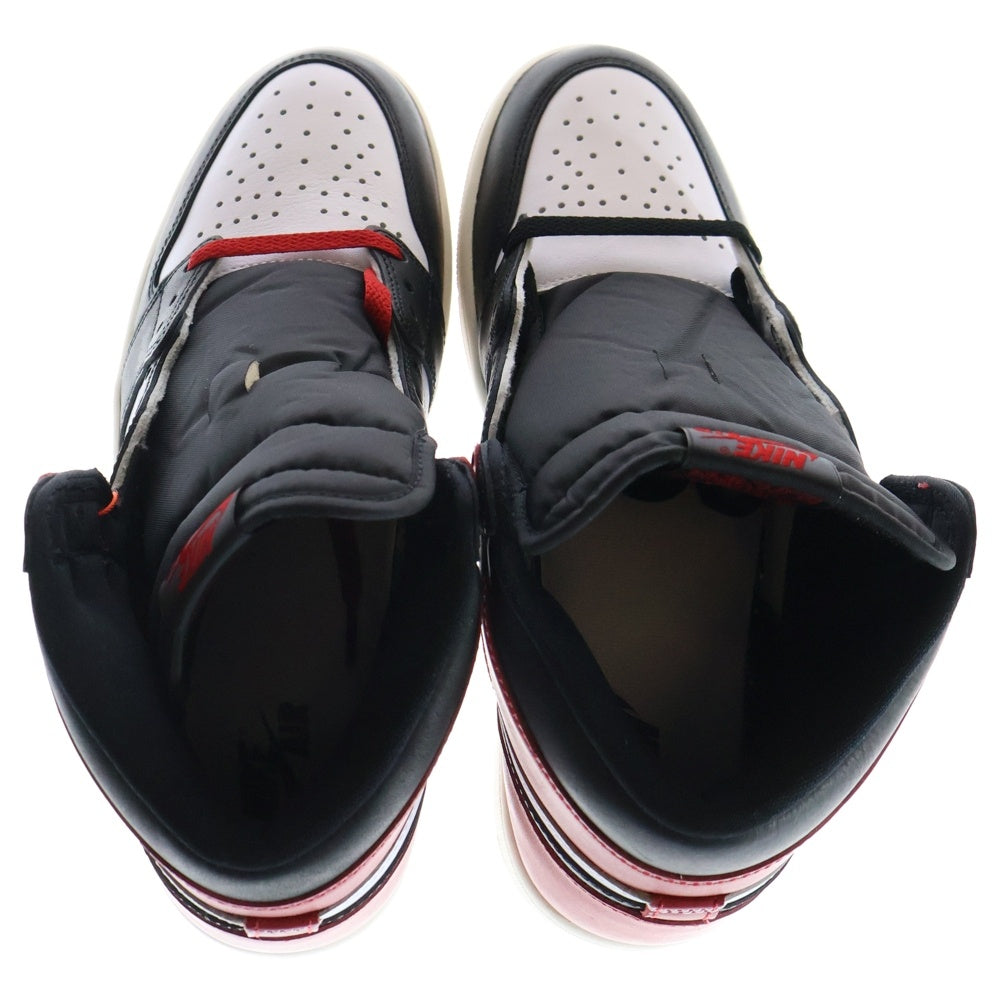 NIKE(ナイキ) AIR JORDAN 1 RETRO HIGH OG BLACK TOE REIMAGINED エアジョーダン1 ブラックトゥ リイマジンド ハイカットスニーカー つま黒 US10/28cm DZ5485-106