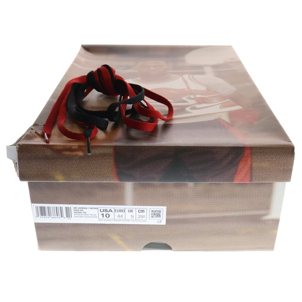 NIKE(ナイキ) AIR JORDAN 1 RETRO HIGH OG BLACK TOE REIMAGINED エアジョーダン1 ブラックトゥ リイマジンド ハイカットスニーカー つま黒 US10/28cm DZ5485-106