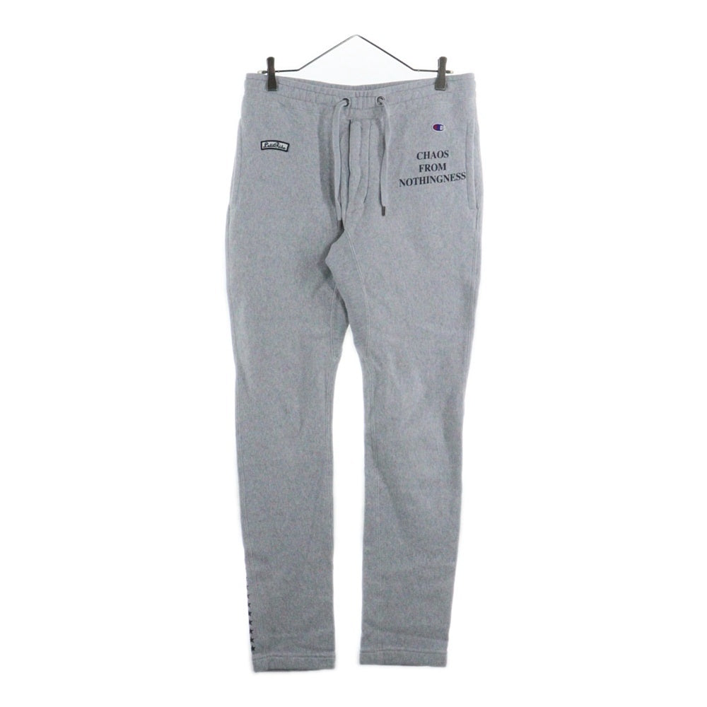 CHAMPION(チャンピオン) ×Let it Ride レットイットライド ロゴワッペン スウェットパンツ グレー C8-K204