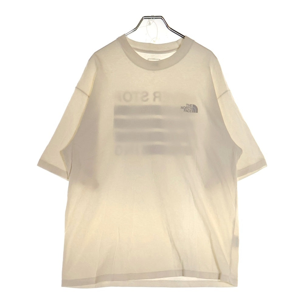THE NORTH FACE(ザノースフェイス) S/S NEVER STOP ING TEE フロントロゴ クルーネック半袖Tシャツ カットソー ホワイト NT82331