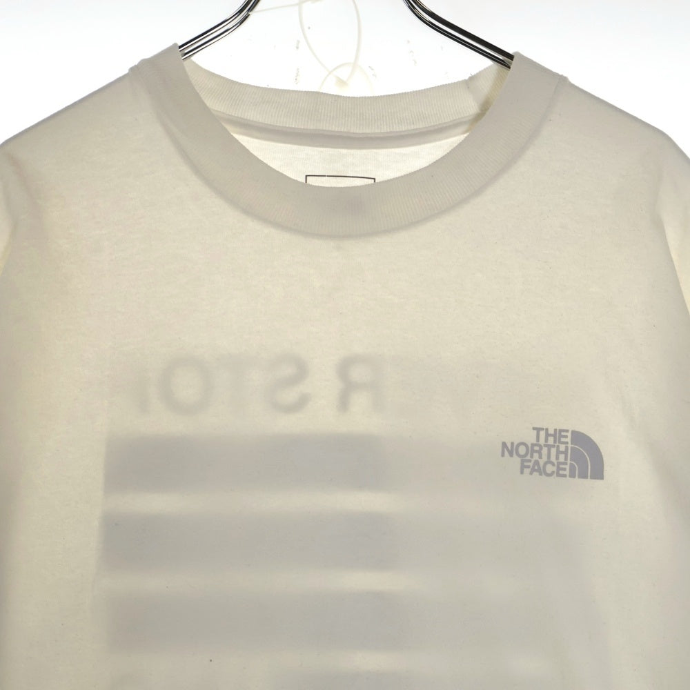 THE NORTH FACE(ザノースフェイス) S/S NEVER STOP ING TEE フロントロゴ クルーネック半袖Tシャツ カットソー ホワイト NT82331