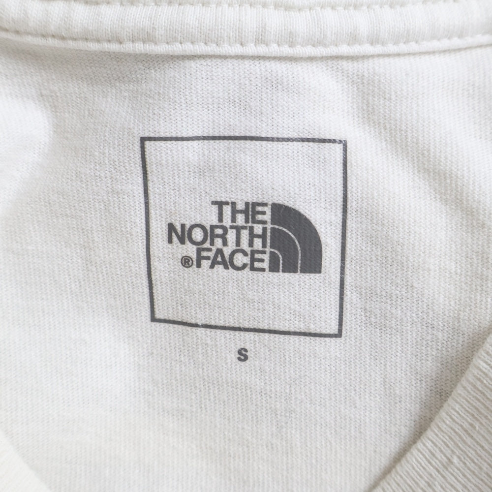 THE NORTH FACE(ザノースフェイス) S/S NEVER STOP ING TEE フロントロゴ クルーネック半袖Tシャツ カットソー ホワイト NT82331