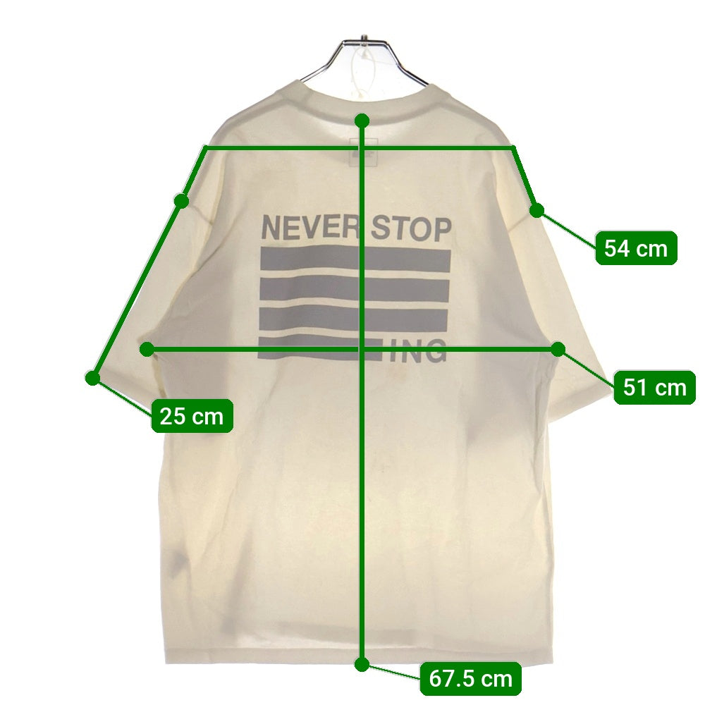 THE NORTH FACE(ザノースフェイス) S/S NEVER STOP ING TEE フロントロゴ クルーネック半袖Tシャツ カットソー ホワイト NT82331