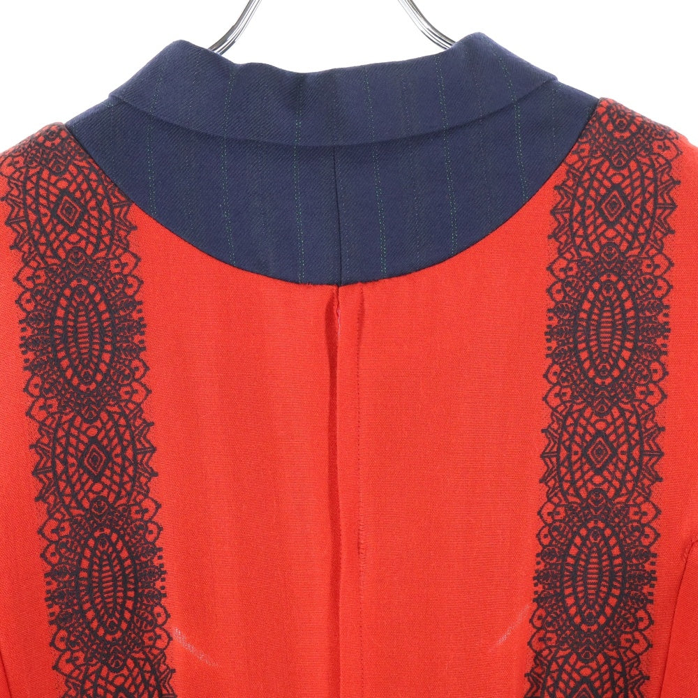 COMME des GARCONS(コムデギャルソン) 06AW カラー付き ドッキング ワンピース レッド レディース GR-O012 AD2006