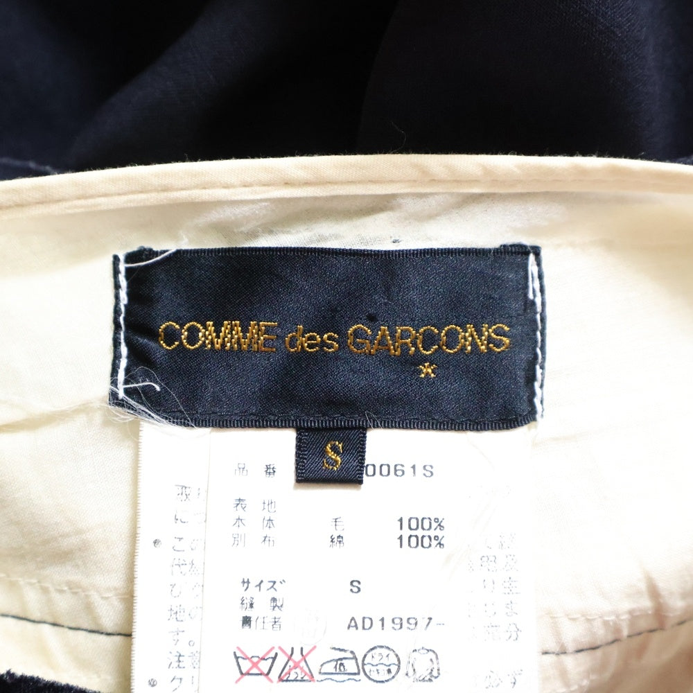 COMME des GARCONS(コムデギャルソン) 98SS サイドジップ カットオフ ロングスカート ネイビー レディース GS-10060S AD1997