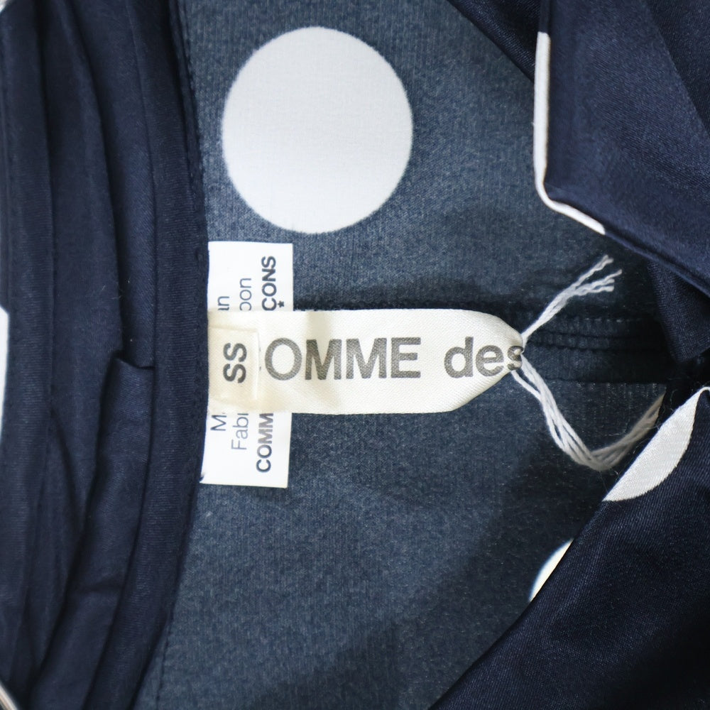COMME des GARCONS(コムデギャルソン) 06AW 袖フリル センターリボン 水玉 ジャケット ネイビー レディース GR-B013