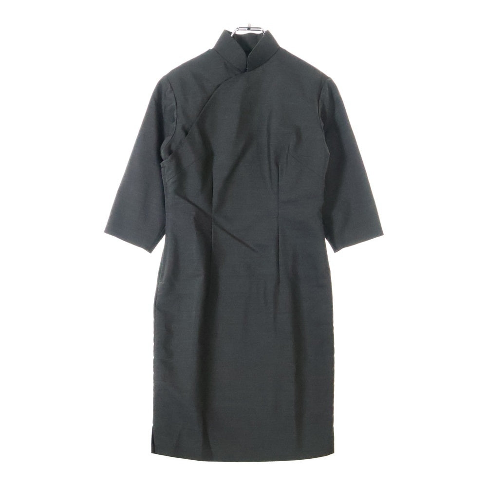 COMME des GARCONS(コムデギャルソン) 90s スタンドカラー ショルダーボタン ベル ワンピース ドレス グレー KX-41505S AD1993