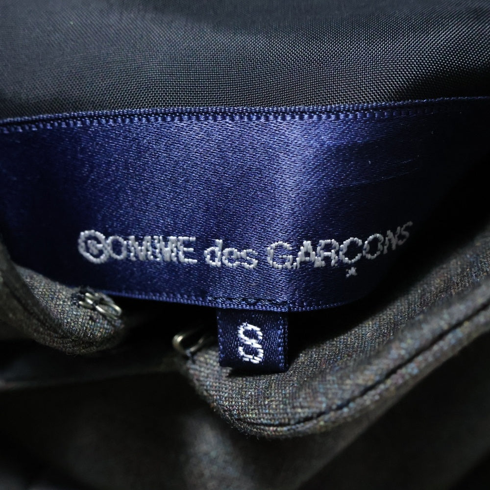 COMME des GARCONS(コムデギャルソン) 90s スタンドカラー ショルダーボタン ベル ワンピース ドレス グレー KX-41505S AD1993