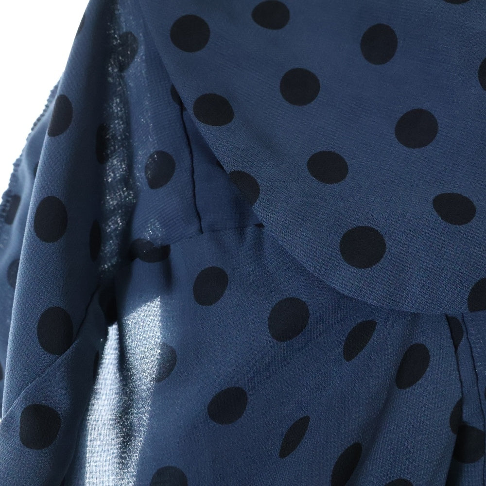 COMME des GARCONS(コムデギャルソン) 13SS ドット柄 ポリエステル ワンピース ネイビー レディース GK-O021 AD2012