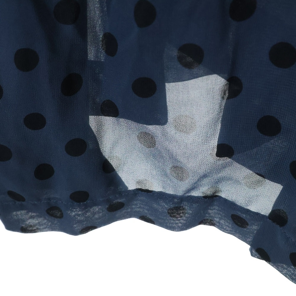 COMME des GARCONS(コムデギャルソン) 13SS ドット柄 ポリエステル ワンピース ネイビー レディース GK-O021 AD2012
