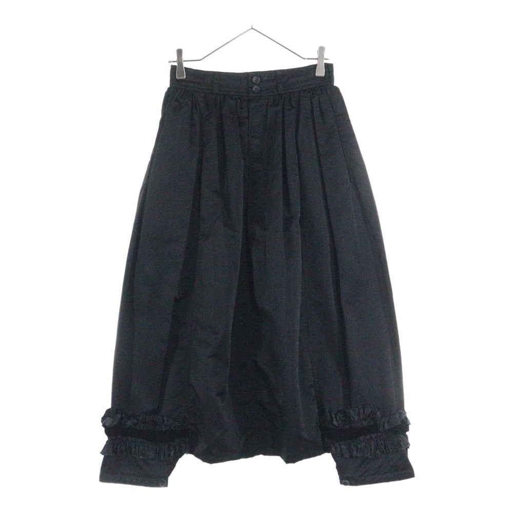 COMME des GARCONS(コムデギャルソン) 06AW リップ&タン期 フリルリボン付き サルエルパンツ ブラック レディース RR-P005 AD2006