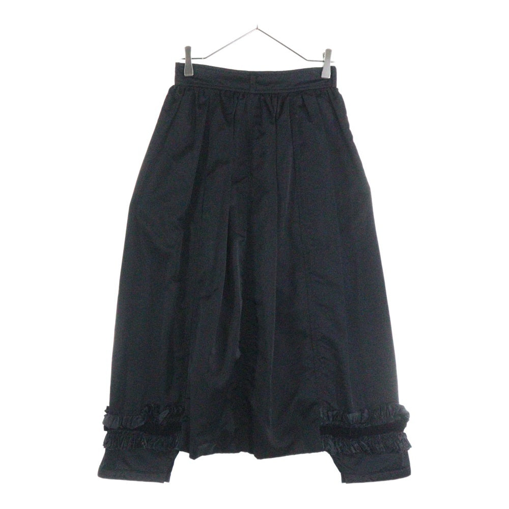 COMME des GARCONS(コムデギャルソン) 06AW リップ&タン期 フリルリボン付き サルエルパンツ ブラック レディース RR-P005 AD2006