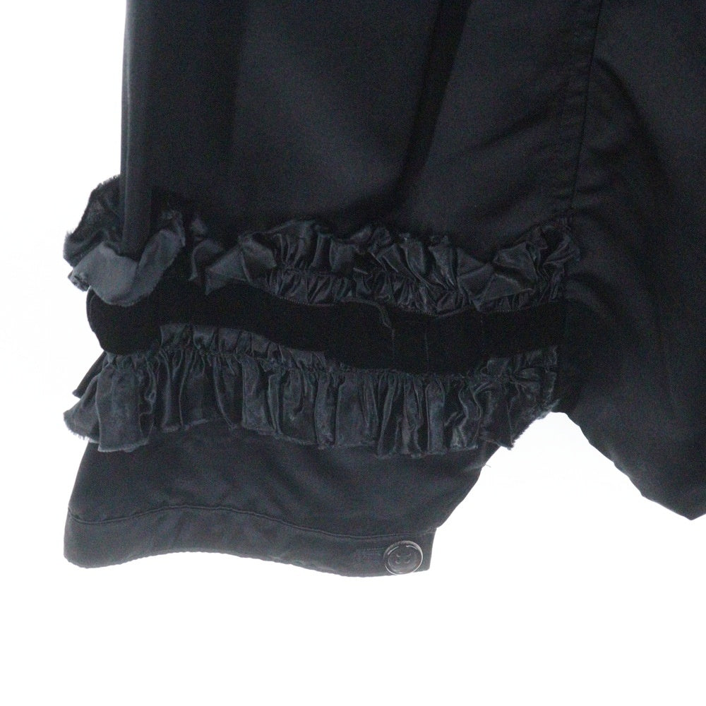 COMME des GARCONS(コムデギャルソン) 06AW リップ&タン期 フリルリボン付き サルエルパンツ ブラック レディース RR-P005 AD2006