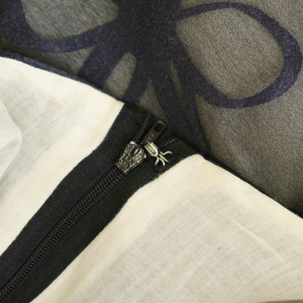 COMME des GARCONS(コムデギャルソン) 96AW 中綿 レイヤード フラワーレース スカート ネイビー レディース GS-04018S AD1996