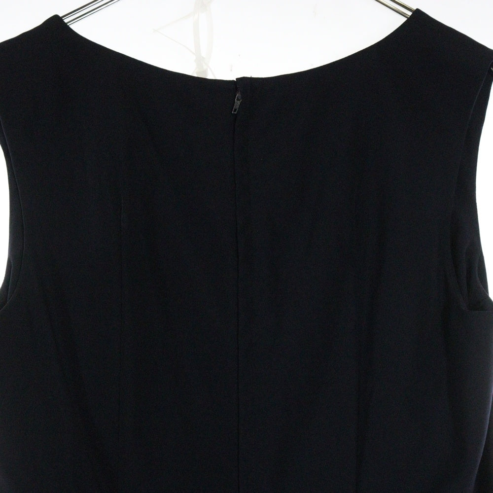 COMME des GARCONS(コムデギャルソン) 90S ウール ノースリーブ ノーカラー ワンピース ドレス ネイビー GO-11061S AD1992 レディース