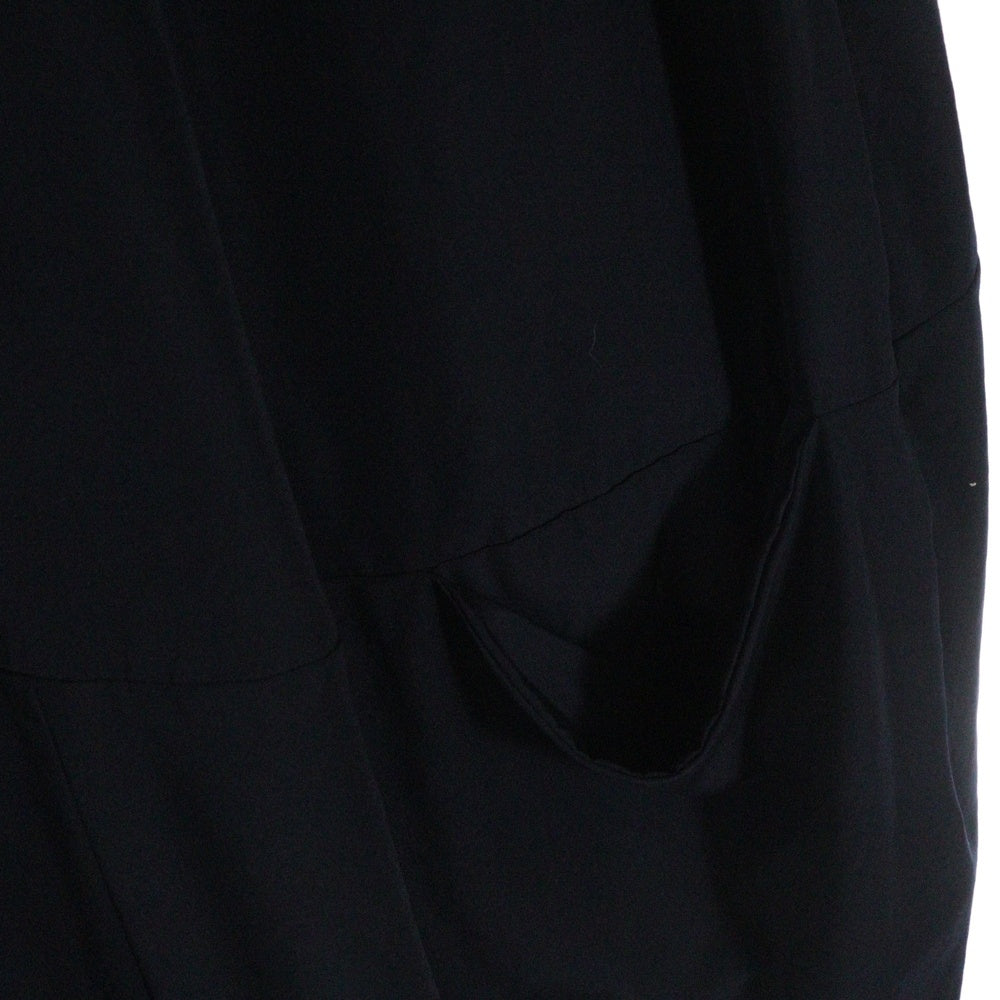 COMME des GARCONS(コムデギャルソン) 90S ウール ノースリーブ ノーカラー ワンピース ドレス ネイビー GO-11061S AD1992 レディース