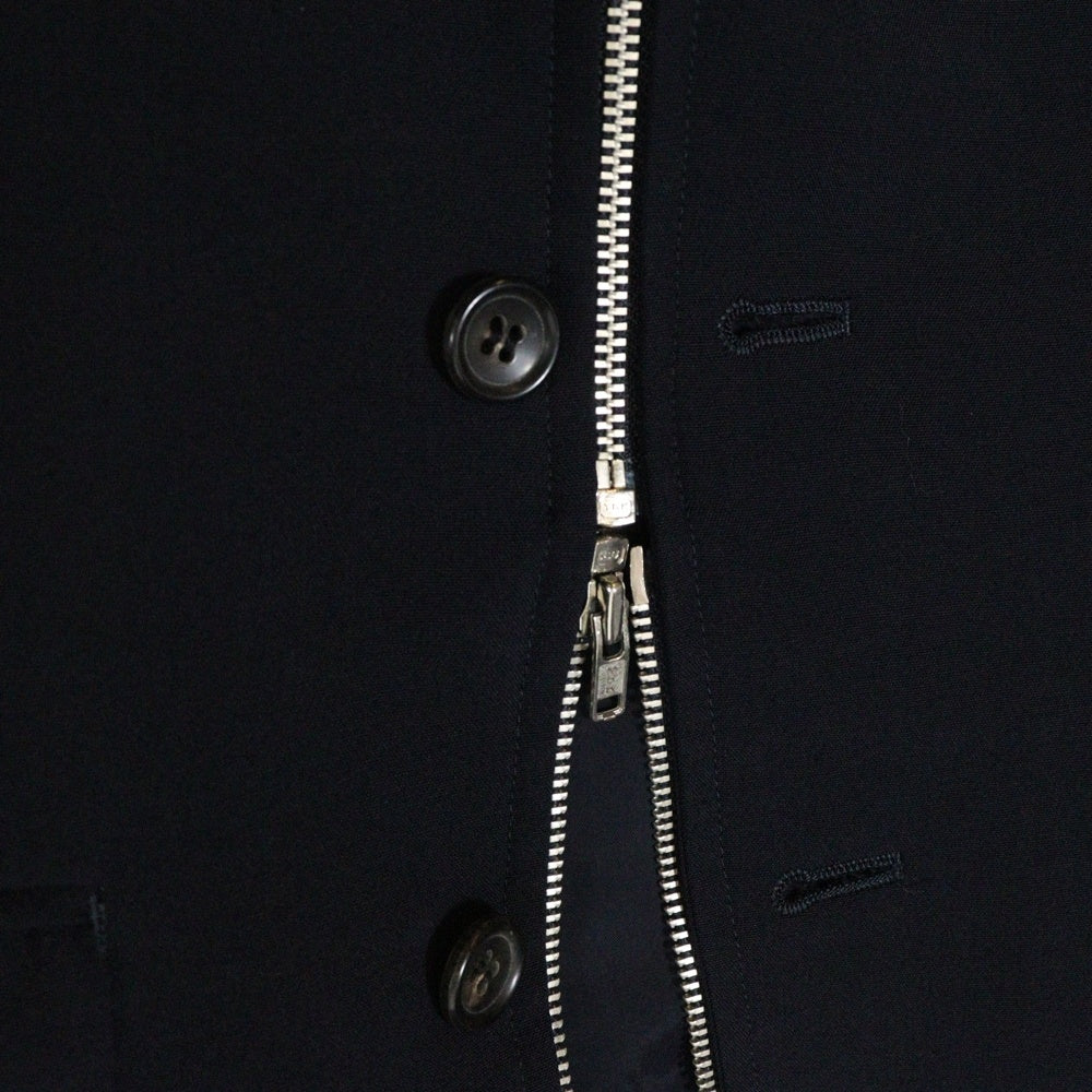 COMME des GARCONS(コムデギャルソン) 92SS フロントジップボタン 3B テーラードジャケット ネイビー GJ-11095S AD1991