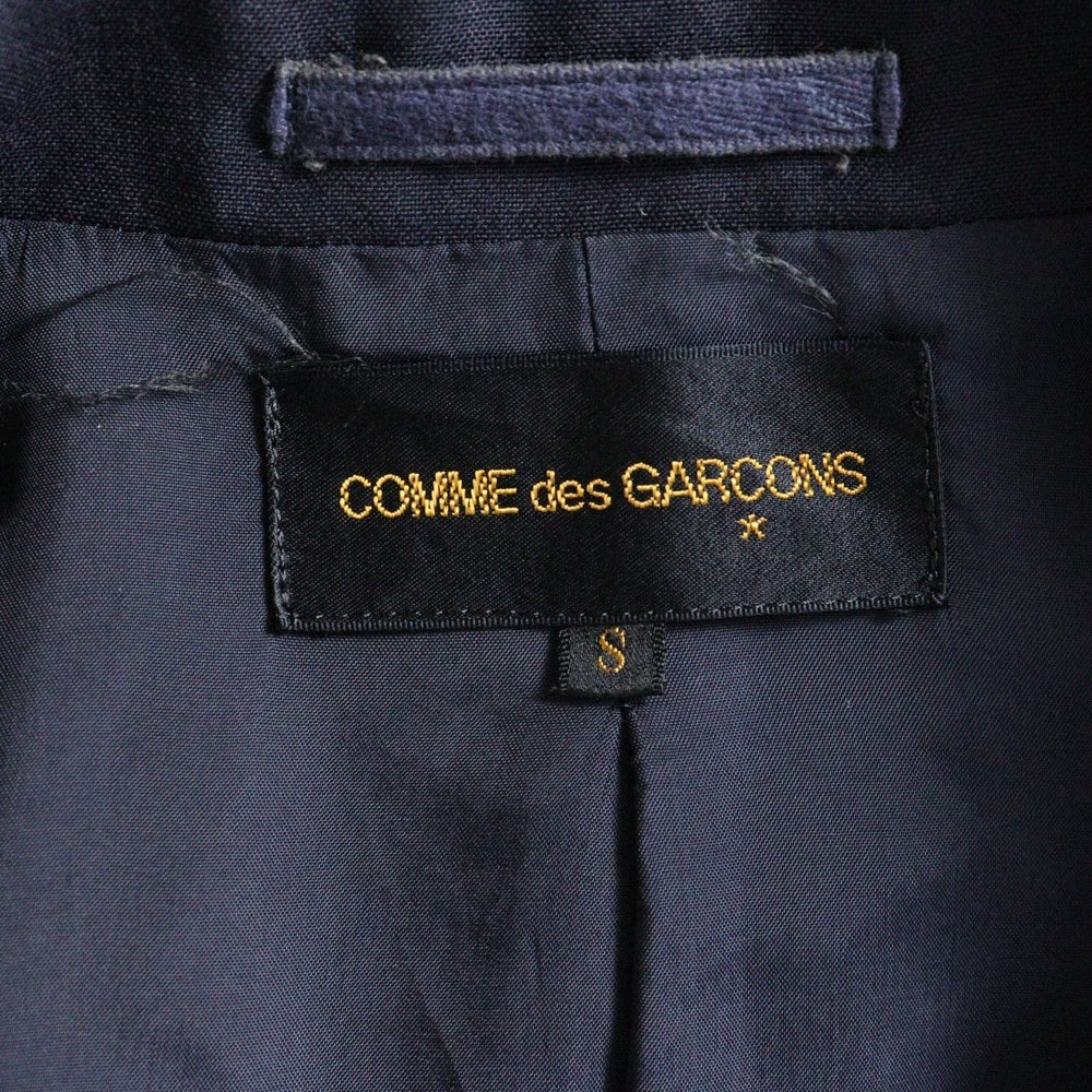 COMME des GARCONS(コムデギャルソン) 92SS フロントジップボタン 3B テーラードジャケット ネイビー GJ-11095S AD1991