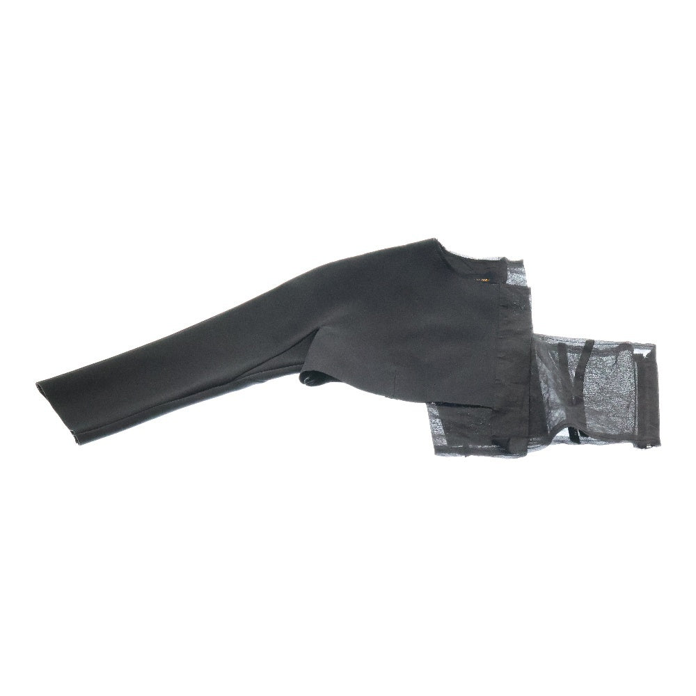 COMME des GARCONS(コムデギャルソン) 99AW ポリエステル アームショルダー ジャケット ブラック GJ-100180 AD1998 レディース