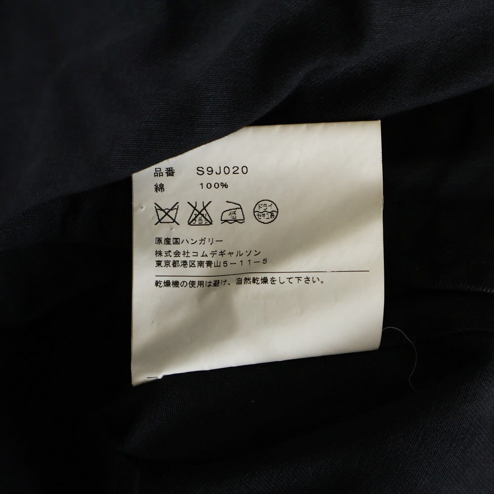 COMME des GARCONS COMME des GARCONS(コムデギャルソンコムデギャルソン) ラウンドカラー キャンバス地 ロングコート ブラック レディース S9J020