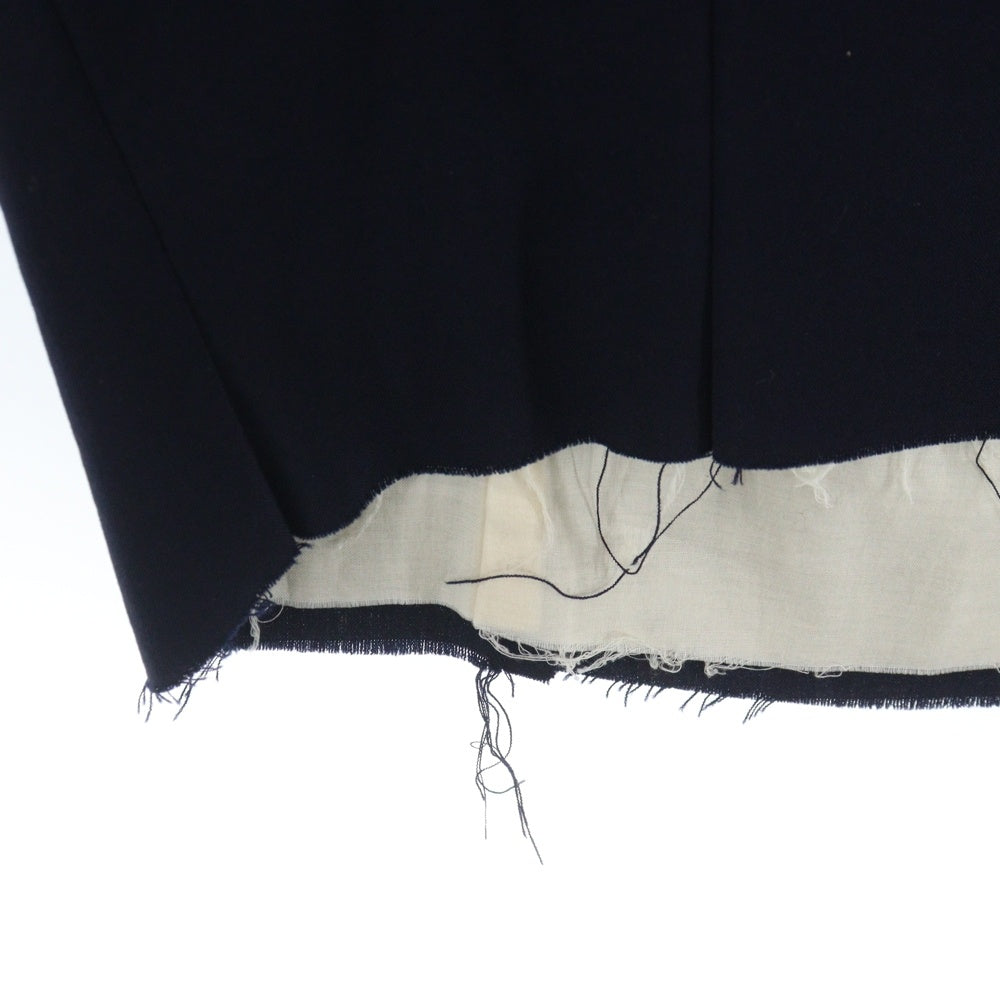 COMME des GARCONS(コムデギャルソン) 98SS フロントジップ ダブルレイヤード カットオフベスト ネイビー レディース GB-10029S AD1997
