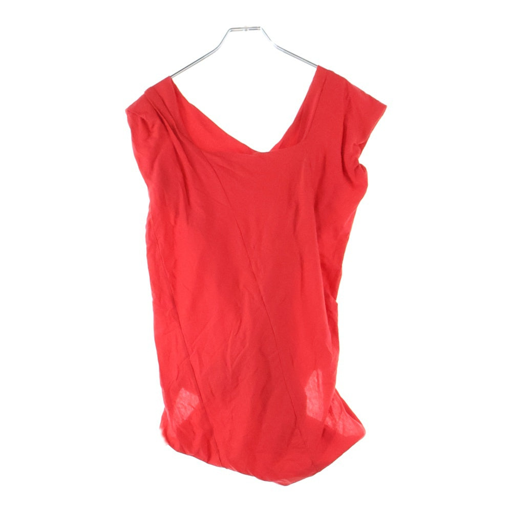 JUNYA WATANABE COMME des GARCONS(ジュンヤワタナベ コムデギャルソン) 08SS コットン ノースリーブカットソー レッド レディース JA-T009 AD2007